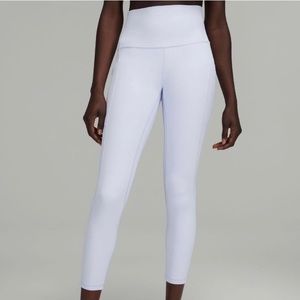 LN Lululemon Align or Wunder Under Leggings- Pastel Blue/Lavender, Sz 4, 32”